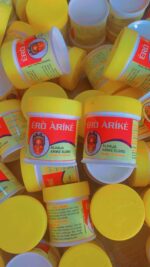 ERO ARIKE HERBAL BALM

ORIGINAL ERO ARIKE HERBAL BALM
This balm is essentially produce from the roots and other herbs mixtures . It is a remedy fir various health challenges like COUGH, FEVER, HEADACHE RELIEF, CONSTIPATION, PILE, PAIN RELIEF, HOTNESS OF THE BODY, COLD etc… Most have in your homes. - Image 2