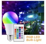 16-COLOUR RGB/PLAIN  LED ENERGY SAVING 5W BULB WITH REMOTE ✔️High colour rendering index/brightness ✔️ High luminous efficiency ✔️ Environmental protection ✔️ Long life ✔️ Smart remote control •••