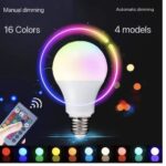 16-COLOUR RGB/PLAIN  LED ENERGY SAVING 5W BULB WITH REMOTE ✔️High colour rendering index/brightness ✔️ High luminous efficiency ✔️ Environmental protection ✔️ Long life ✔️ Smart remote control ••• - Image 3