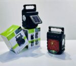 SOLAR RECHARGEABLE LAMP WITH WIRELESS SPEAKER

Functions;

Rechargeable battery 
Solar Panel
Fm radio
Bluetooth
Wireless stereo 
Work with usd and micro sd 
Hd Sound
Torch - Image 3