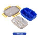 COMPARTMENT SNACKS/FRUIT/FOOD LUNCH BOX WITH CUTLERY - Image 2