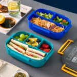 COMPARTMENT SNACKS/FRUIT/FOOD LUNCH BOX WITH CUTLERY - Image 4