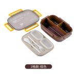 COMPARTMENT SNACKS/FRUIT/FOOD LUNCH BOX WITH CUTLERY - Image 3