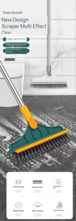 2IN1 MULTIFUNCTIONAL BROOM SCRAPE, BRUSH WITH LONG HANDLE - Image 3