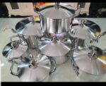 7PCS TORNADO THICK ALUMINUM POT SET ..SIZE (16,18,20,22,24,26 & 28CM) - Image 3