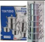 7PCS TORNADO THICK ALUMINUM POT SET ..SIZE (16,18,20,22,24,26 & 28CM)