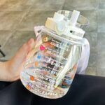 1300ML CUTE BIG BELLY SINGLE WATER BOTTLE WITH CHARACTER STICKER - Image 3