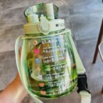 1300ML CUTE BIG BELLY SINGLE WATER BOTTLE WITH CHARACTER STICKER - Image 2