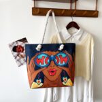 SINGLE SIDE FACIAL TOTE BAG (BIG SIZE)