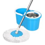 2IN1 MAGIC 360 DEGREE WASH AND DRY MOP BUCKET SET 

COMES WITH:
  IRON INNER 
2 FIBRE MOP HEAD - Image 3