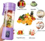 380ML PORTABLE AND RECHARGEABLE JUICE BATTERY BLENDER (6BLADES) - Image 2