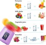 380ML PORTABLE AND RECHARGEABLE JUICE BATTERY BLENDER (6BLADES) - Image 3