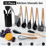 12PCS QUALITY BIG SILICON NONSTICK SPOON SET - Image 2