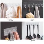 SILICON STICKY TILE/WALL  6-SLOT HANGER (Exotic, Multifunctional, No nailing/screwing Waterproof, Decorative)