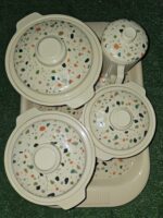 SERVING BOWL, TRAY & CUP … COMPLETE SET