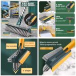 3IN1 MULTIFUNCTIONAL BROOM SCRAPE, BRUSH WITH LONG HANDLE - Image 3