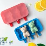 ICE CREAM SILICON MOLD WITH 50 WOODEN STICK - Image 8