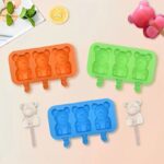 ICE CREAM SILICON MOLD WITH 50 WOODEN STICK - Image 7