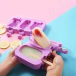 ICE CREAM SILICON MOLD WITH 50 WOODEN STICK - Image 3