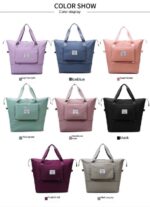 FOLDABLE LIGHT WEIGHT TRAVEL BAG 

COLORS:
PEACH,BLACK,WINE,BLUE,GREEN,GREY,