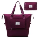 FOLDABLE LIGHT WEIGHT TRAVEL BAG 

COLORS:
PEACH,BLACK,WINE,BLUE,GREEN,GREY, - Image 3