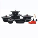 16PCS UCC LIFE COOKWARE SET…

Size:20/24/28/32cm
Grill pan 28cm
Sauce pan 18cm
2 anti scald cotton glove, 2 spoon set, 1 Apron - Image 3