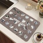 50*80CM 3D SQUARE SHAPE DIATOMITE/SILICON DESIGN QUICK DRY/WATER ABSORBENT FOOTMAT - Image 5