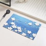 50*80CM 3D SQUARE SHAPE DIATOMITE/SILICON DESIGN QUICK DRY/WATER ABSORBENT FOOTMAT - Image 2