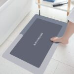 50*80CM 3D SQUARE SHAPE DIATOMITE/SILICON DESIGN QUICK DRY/WATER ABSORBENT FOOTMAT - Image 3