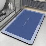 50*80CM 3D SQUARE SHAPE DIATOMITE/SILICON DESIGN QUICK DRY/WATER ABSORBENT FOOTMAT