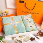 3IN1 FLUFFY WATER ABSORBENT TOWEL IN A FANCY BOX&BAG (Exactly  home textile brand)
💯 cotton•••VERY FULL AND FLUFFY

COLOR:AVAILABLE IN 5 COLOURS - Image 4