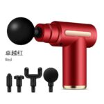 BLUE IDEA FASCIAL GUN DEEP MUSCLE ELECTRIC BODY RELAXATION MASSAGER WITH 4 REPLACEABLE HEAD - Image 2