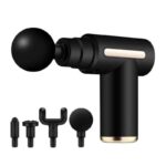 BLUE IDEA FASCIAL GUN DEEP MUSCLE ELECTRIC BODY RELAXATION MASSAGER WITH 4 REPLACEABLE HEAD